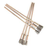 Extended Shank Stainless Steel/Brass/Nylon Pen-Style Rotary Tool Brushes