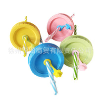 Mason Jar Lids with Straw Hole and Silicone Stopper, PP Plastic, 70mm