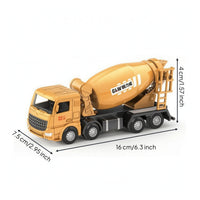Alloy Truck with Rotating Drum Detailed Cement Mixer Toy Collectible Mixer Truck Toy Sturdy for Toddlers, Display, Sandbox
