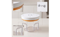Bubble Removal Chamber 95 kPa Vacuum Chamber with Measuring Cups 2 L Transparent for Crafters, Resin Casting, Workshops