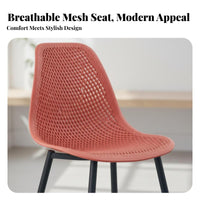 Nordic design Molded Shell Chair with Dowel Legs Modern Design Indoor Seating Easy to Clean Household Furniture Ergonomic Backrest for Office Workers, Homeowners, Dining Room, Kitchen, Restaurant, Waiting Area