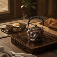 Hammered Copper Teapot Rust-Resistant Hammered Copper Kettle