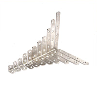 90-Degree Stainless Steel L-Bracket for Furniture and Wood Connections