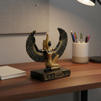 Ancient Egyptian Goddess Isis Figurine Collectible Ancient Deity Sculpture Gift Idea Nile Valley Figurine for Entryway