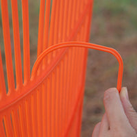 Garden Leaf Rake with Long Handle for Lawn and Yard Cleanup