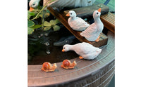 Vivid Details Miniature Duck Figurine Realistic Design Micro Landscape Duck Outdoor Safe for Pond
