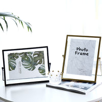 Nordic Geometric Metal Photo Frame for Tabletop or Wall Decor