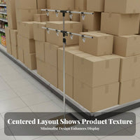 Easy Installation T-Shapedd D Poster Holder Stable Base Floor Standing Sign Holder Portable T-Shaped Banner Stand Sturdy for Event Organizers, Business Owners, Supermarkets, Retail Shop S, Shopping Malls, Trade Exhibition S