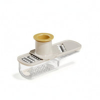 Food Grater with Container Stainless Steel Vegetable Slicing with hands guard Compact Utensil for Small Kitchens