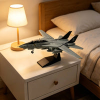 Alloy and Plastic F-14 Tomcat Fighter Jet Fragile Static Airplane Figurine Detailed Finish Aircraft Realistic Modeling for Collectors