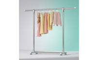 Clothes Air-Dry Rack with Wheels Extendable Garment Rack with Wheels Adjustable Furniture for Families, Laundry Room, Balcony, Apartment