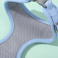 Cat Harness and Leash Set with Decorative Vest, Breathable Mesh Walking Harness and Non-Retractable Lead for Safe Outdoor Cat Walking Use