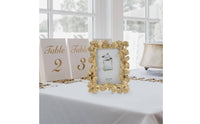 Ginkgo Leaf Photo Frame Freestanding Ornate Ginkgo Leaf Picture Frame for Newlyweds, Couples, Bedroom, Living Room