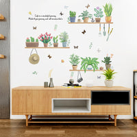 XL7249 Plant Pot Wall Decal for Kids' Bedroom & Living Room Decor