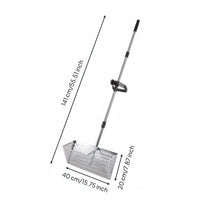 Serrated Edge Sand Rake Detachable Design Stainless Metal Shore Sifter Heavy Duty Long Handle Sand Digger for  Metal Detectorists