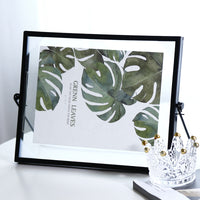 Nordic Geometric Metal Photo Frame for Tabletop or Wall Decor