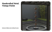 Creates Soothing Sounds Rotating Rain Chain Weather Resistant Rain Chain Long-Lasting for Patio, Porch, Gazebo