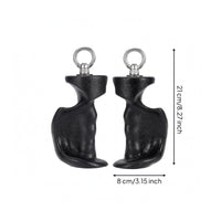 2 Pieces Metal Rings Fitness Grip Handles Molded Ergonomic Grip Handles Black Exercise Gear Long-Lasting