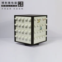 Rotating Jewelry Display Stand with 4 Sides for Earrings and Necklaces