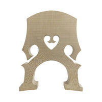 Double Bass Bridge Carved Upright Bass Bridge Instrument Unfinished Arched for Luthiers