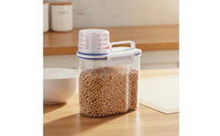 Moisture-Proof Rice Storage Container Safe Rice Dispenser with Measuring Cup Easy Pour Spout Airtight Food Storage Container for Kitchen Countertop