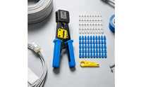 Network Cable Crimping Tool Reliable Modular Kit for Amateur Technicians