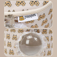 Portable Pet Bag with Circular Window, Breathable Pet Carrier for Outdoor Travel, Small Pet Bag with Shoulder Strap and Single Shoulder Design