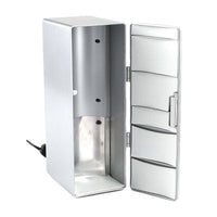 USB Refrigerator Energy Efficient Mini Fridge with Adjustable Temperature Beverage Chiller for Office Workers, Sports Participants, Desk