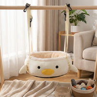 Hanging Cat Bed and Cat Hammock for Window, Decorative Dinosaur or Chick Window Perch, Universal Use Balcony Cat Hammock and Resting Perch
