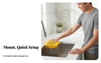 Stick-on Sink Strainer Easy to Clean Triangle Corner Sink Basket Food Waste Strainer Basket Clog Avoidance