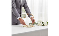 Open-Frame Cake Stand with Loop Support Flat Metal Cake Stand Sturdy Dessert Display Riser Long-Lasting for Parties