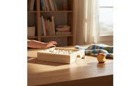 Hand-Eye Coordination Wooden Labyrinth Game Natural Wood Ball in a Maze Game Brain Teaser Tilting Maze Board for Children