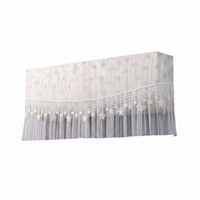 Split Cooling Unit Curtain Cover Easy to Install Cooling Unit Dust Cover Decorative Lace Trim for Living Room