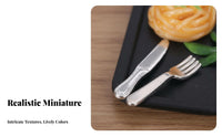 Mini Size OB11 Food Model Realistic Intricate Miniature Steak Dinner Vivid Colors for Crafters, Photography Prop, Pretend Play
