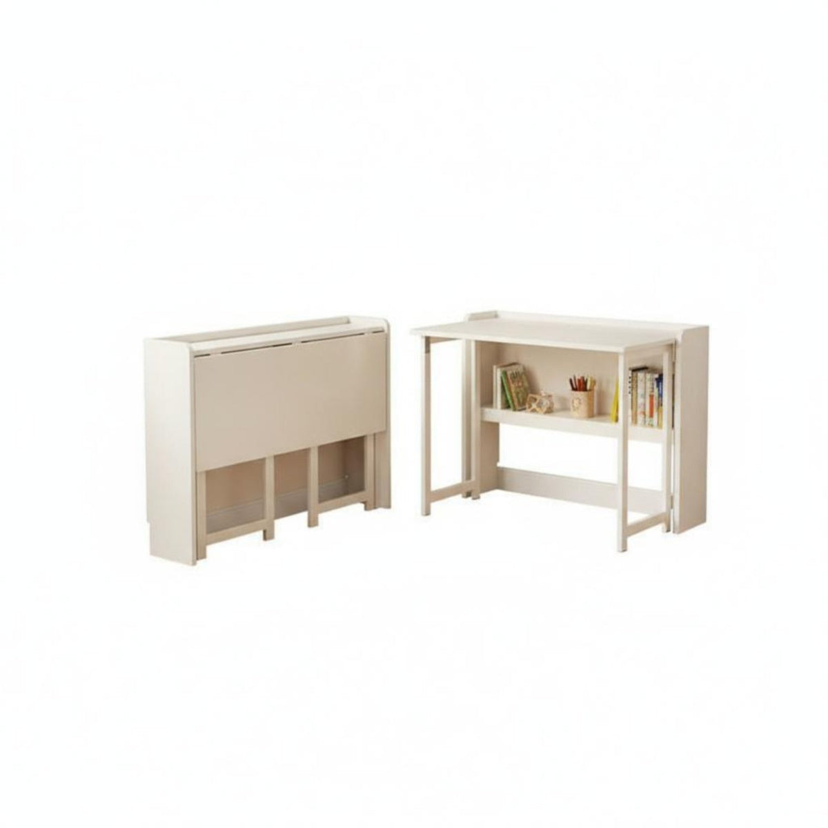 Space-Saving Foldable Desk Installationcomplimentary Foldable cross-frame Desk Easy Assembly Computer Table Minimalist and design for telecommuting Workers, Apartment Dwellers, Bedroom, Small areas, Dorm Room, Home Office