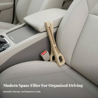 2 Pieces Space Filler Flexible Material Seat Crevice Barrier Easy Installation Automotive Console Crevice Protector