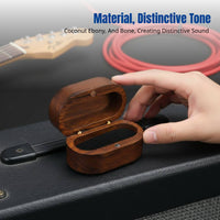 Handmade Electric Guitar Pick, Italian Craft, Bone, Ebony, Coconut, Unique Texture, Gift for Musicians