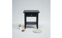 1:12 Scale Dollhouse Nightstand Modern Design Wooden Dollhouse Nightstand Realistic Detail Miniature Bedside Table for Adults