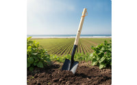 Garden Trowel with Wooden Handle Rust Resistant Gardening with Wooden Handle Sturdy Soil Digger for Homeowners, Planting, Yard Work