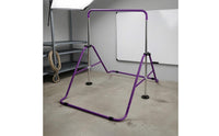 Floor Standing Gymnastics Bar Foldable Adjustable Gymnastics Bar Space Saving