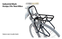 Mountain Bike Front Rack Steel Construction Front Bike Frame Luggage Rack Cycling Equipment Sturdy Duty Easy to Install