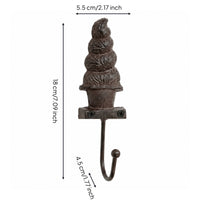 Rustic Hook with Mounting Screws Heavy Duty Decorative Wall Hooks Vintage Coat Hanger Hooks for Entryway