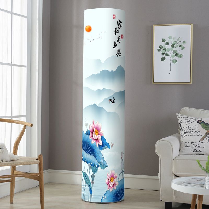 Cylindrical Vertical Air Conditioner Dust Cover Fabric Windproof Sleeve