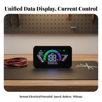Digital Pace Display Distance Meter Multi-Electrical Potential Compatible Dashboard High Visibility Pedal-Assist Bike Digital Dashboard