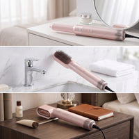 Hair Styler with Interchangeable Heads Multi-Functional Blow Dryer with Attachments Hot Air Brush Detachable Appliance for Home