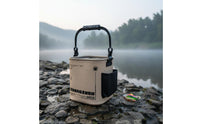 Foldable Fishing Bucket Wear-Resistant Folding Fishing Bucket Versatile Foldable EVA Pail for Fishermen