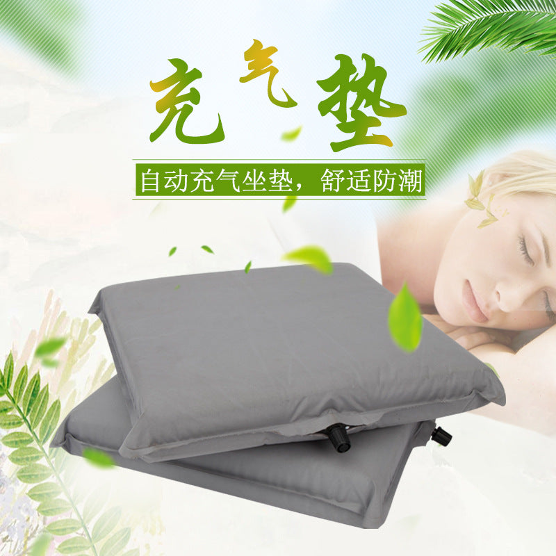 Portable Self-Inflating PVC Seat Cushion for Outdoor Camping and Picnics