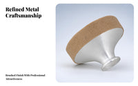 Reduce Sound Felt-Covered Saxophone Mute Silver-Colored Saxophone Mute Cylindrical Neck Opening Sax Bell Cover Tapered