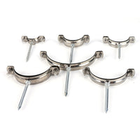 Stainless Steel Pipe Clamp with Nails for Drainage Pipes - Heavy Duty