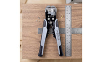 Wire Stripper and Crimping Tool Spring-Loaded Wire Stripper with Crimper Multifunctional Stripping Crimping Pliers Textured-Grip
